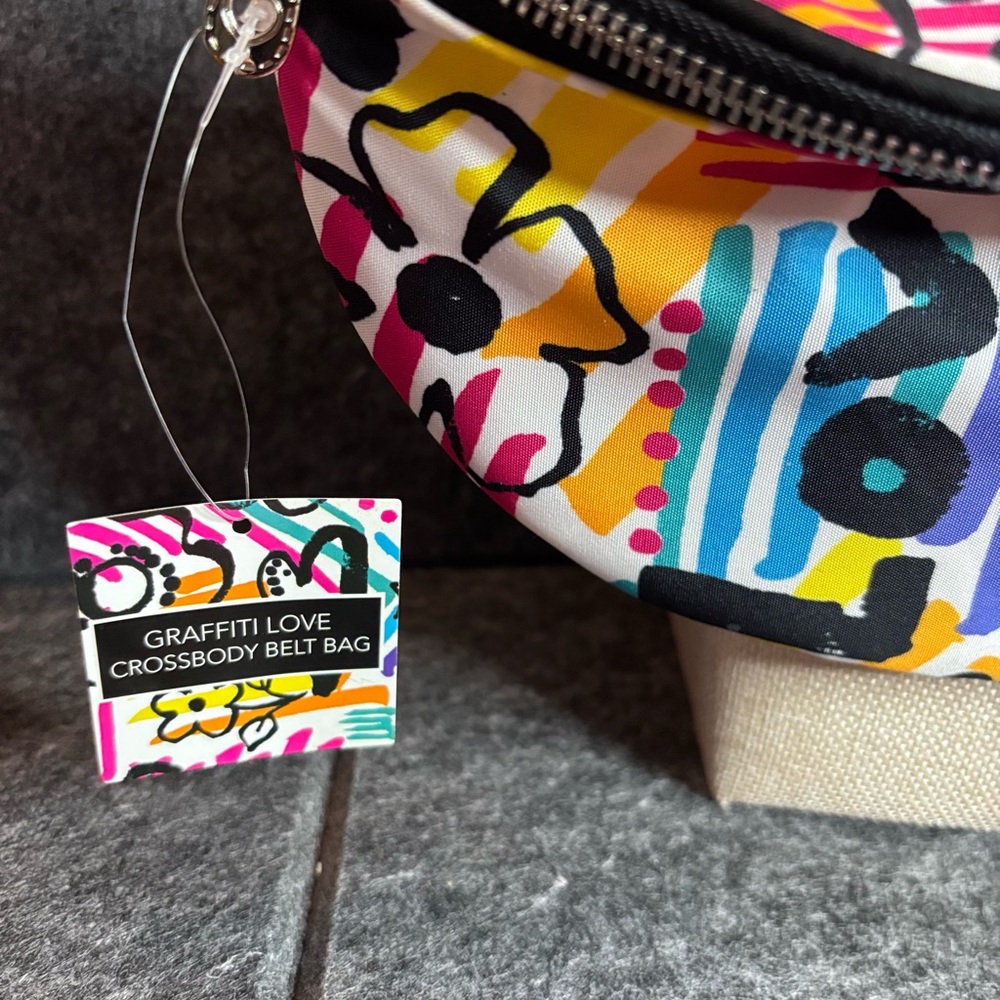 Brighton Graffiti Love Crossbody Belt Bag NWT - Picture 7 of 9